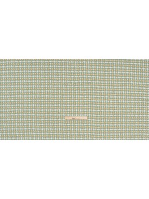 Metallic Wool and Acrylic Tweed Twill – Mint Green, Gold and White Geometric – Deadstock Metallic Wool and Acrylic Tweed Twill – Mint Green, Gold and White Geometric – Deadstock