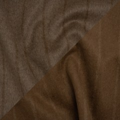 Brushed Wool Double Cloth Coating – Taupe and Warm Brown Chalk Stripes – Deadstock Brushed Wool Double Cloth Coating – Taupe and Warm Brown Chalk Stripes – Deadstock