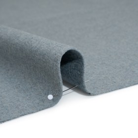 Brushed Wool Blend Coating – Heathered Blue Gray – Deadstock Brushed Wool Blend Coating – Heathered Blue Gray – Deadstock