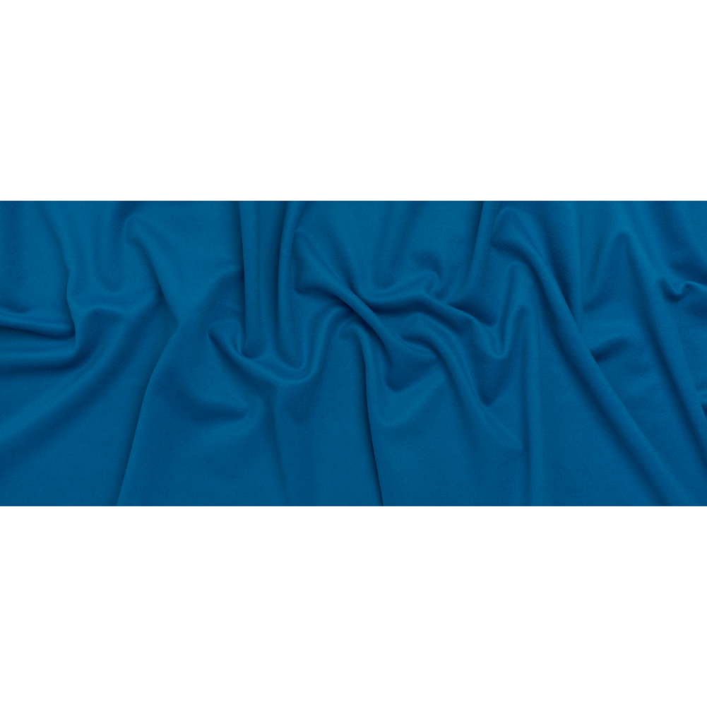Brushed Wool Blend Coating – Azure Blue – Deadstock Brushed Wool Blend Coating – Azure Blue – Deadstock