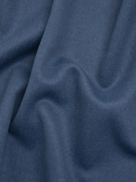Brushed Wool Blend Double Cloth Coating – Denim Blue – Deadstock Brushed Wool Blend Double Cloth Coating – Denim Blue – Deadstock