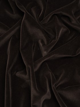 Cotton Velveteen Made in Italy – Chocolate Brown – Deadstock Cotton Velveteen Made in Italy – Chocolate Brown – Deadstock