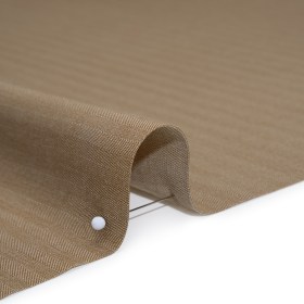 Wool and Cotton Herringbone Twill Suiting Made in Italy – Tan Stripes – Deadstock Wool and Cotton Herringbone Twill Suiting Made in Italy – Tan Stripes – Deadstock
