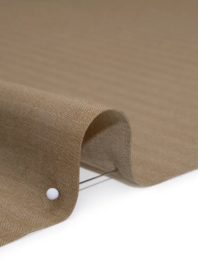 Wool and Cotton Herringbone Twill Suiting Made in Italy – Tan Stripes – Deadstock Wool and Cotton Herringbone Twill Suiting Made in Italy – Tan Stripes – Deadstock