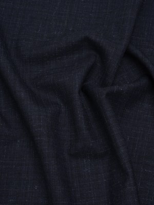 Wool and Alpaca Suiting Made in Italy – Heathered Dark Indigo – Deadstock Wool and Alpaca Suiting Made in Italy – Heathered Dark Indigo – Deadstock