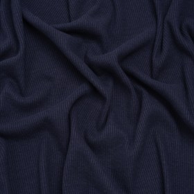 Stretch Brushed Double Face 2×2 Rib Knit – Navy – Deadstock Stretch Brushed Double Face 2×2 Rib Knit – Navy – Deadstock