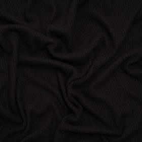 Brushed Cozy Stretch Viscose 2×2 Rib Knit – Faded Black – Deadstock Brushed Cozy Stretch Viscose 2×2 Rib Knit – Faded Black – Deadstock