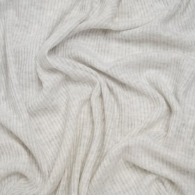 Brushed Cozy Polyester 2×2 Rib Knit – Ash Gray – Deadstock Brushed Cozy Polyester 2×2 Rib Knit – Ash Gray – Deadstock