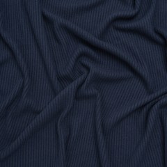 Brushed Cozy Stretch Viscose 2×2 Rib Knit – Navy – Deadstock Brushed Cozy Stretch Viscose 2×2 Rib Knit – Navy – Deadstock
