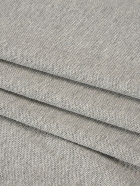 Cotton and Polyester 1×1 Rib Knit – Heathered Light Gray – Deadstock Cotton and Polyester 1×1 Rib Knit – Heathered Light Gray – Deadstock