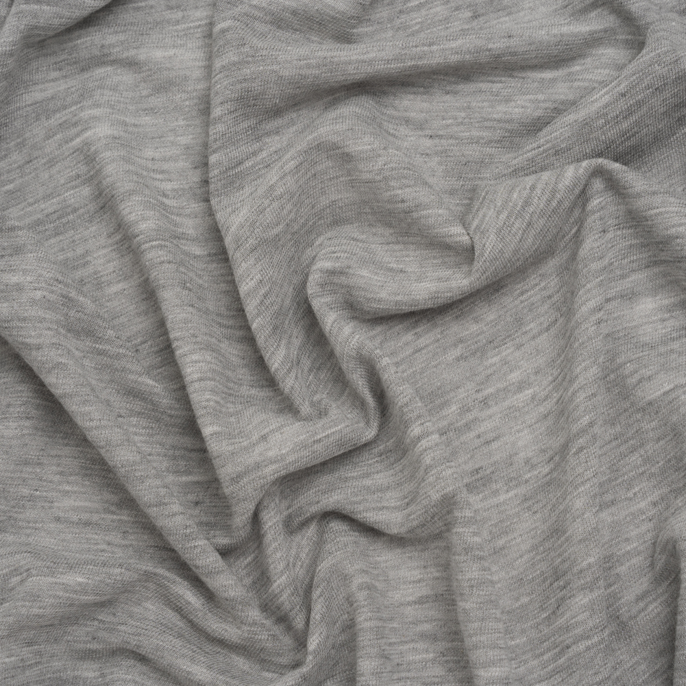 Lightweight Modal, Polyester and Cotton Jersey – Heathered Cloud Gray – Deadstock Lightweight Modal, Polyester and Cotton Jersey – Heathered Cloud Gray – Deadstock