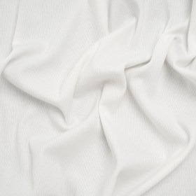 Stretch Cotton 2×2 Rib Knit – White PFD – Deadstock Stretch Cotton 2×2 Rib Knit – White PFD – Deadstock