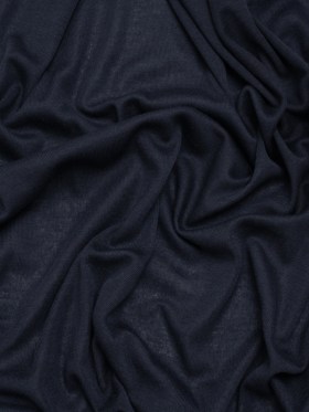 Lightweight Polyester 1×1 Rib Knit – Navy Blue – Deadstock Lightweight Polyester 1×1 Rib Knit – Navy Blue – Deadstock