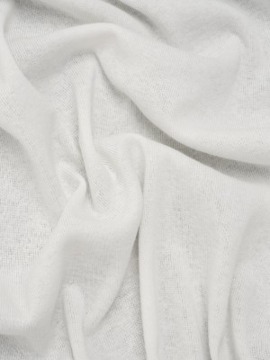 Cotton 1×1 Rib Knit – White – Deadstock Cotton 1×1 Rib Knit – White – Deadstock