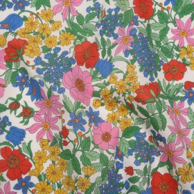 Liberty Fabrics Tana Lawnยฎ – Clarabell Multi Bright – Red, Blue and Yellow Floral Liberty Fabrics Tana Lawnยฎ – Clarabell Multi Bright – Red, Blue and Yellow Floral
