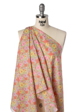 Liberty Fabrics Tana Lawnยฎ – Meadow Song Pink, Yellow and Lime Green Flower Field Liberty Fabrics Tana Lawnยฎ – Meadow Song Pink, Yellow and Lime Green Flower Field