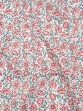 Liberty Fabrics Tana Lawn® – Astell Reece Pink – Baby Pink and Light Green Flower Vines Liberty Fabrics Tana Lawn® – Astell Reece Pink – Baby Pink and Light Green Flower Vines
