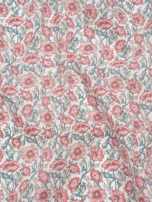 Liberty Fabrics Tana Lawn® – Astell Reece Pink – Baby Pink and Light Green Flower Vines Liberty Fabrics Tana Lawn® – Astell Reece Pink – Baby Pink and Light Green Flower Vines