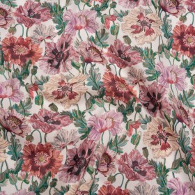 Liberty Fabrics Tana Lawn® – Poppy Amelie Pink – Red, Pink and Green Poppy Flower Field Liberty Fabrics Tana Lawn® – Poppy Amelie Pink – Red, Pink and Green Poppy Flower Field