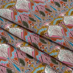 Liberty Fabrics Tana Lawnยฎ – Ianthe Multi Bright – Bright Pink, Sky Blue and Gold Art Nouveau Floral Trees Liberty Fabrics Tana Lawnยฎ – Ianthe Multi Bright – Bright Pink, Sky Blue and Gold Art Nouveau Floral Trees