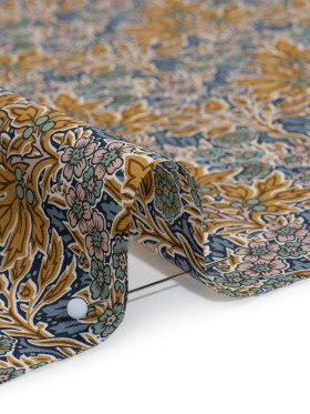 Liberty Fabrics Tana Lawnยฎ – Aubrey Forest Yellow – Yellow and Blue Leafy Floral Chevrons Liberty Fabrics Tana Lawnยฎ – Aubrey Forest Yellow – Yellow and Blue Leafy Floral Chevrons