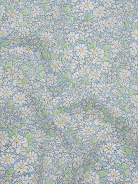 Liberty Fabrics Tana Lawnยฎ – Alice W Blue – Baby Blue, Green and White Daisy Flowers Liberty Fabrics Tana Lawnยฎ – Alice W Blue – Baby Blue, Green and White Daisy Flowers