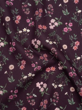 Liberty Fabrics Tana Lawn® – Annie Purple – Royal Purple, Pink and Green Scattered Wildflowers Liberty Fabrics Tana Lawn® – Annie Purple – Royal Purple, Pink and Green Scattered Wildflowers