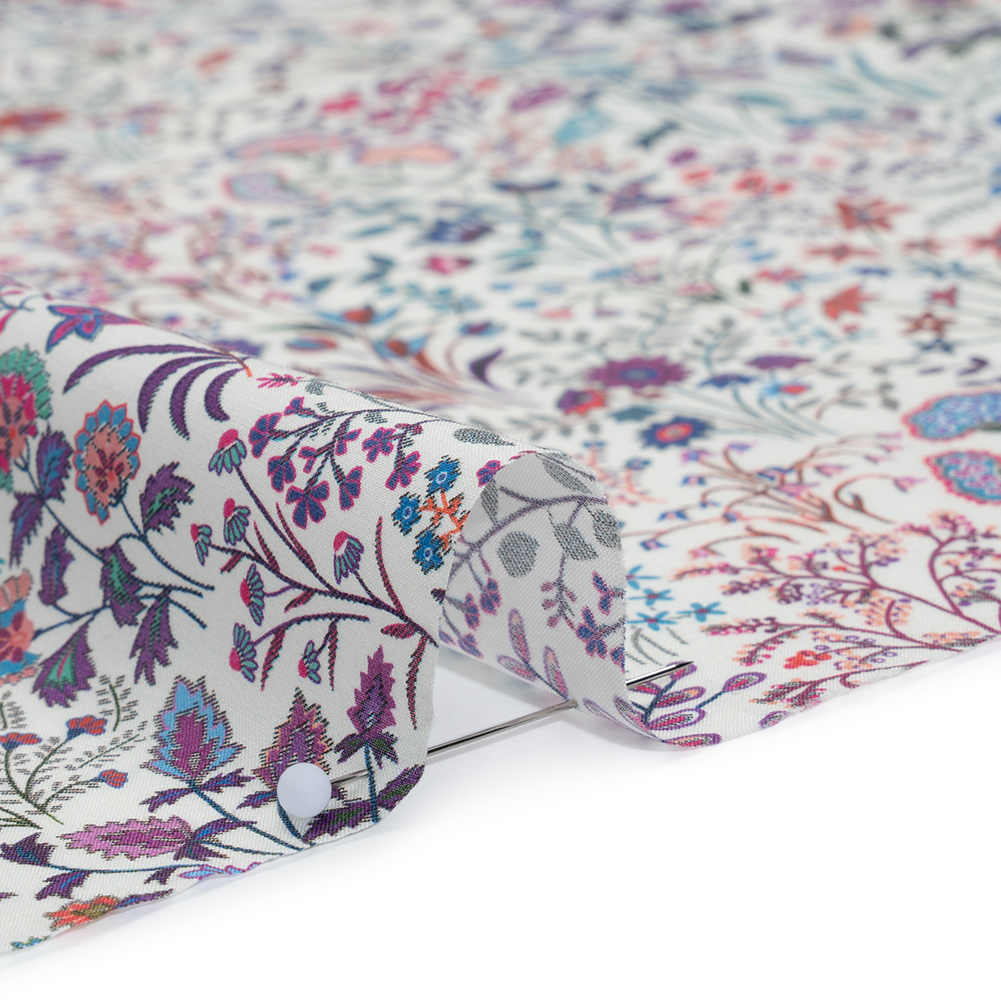 Liberty Fabrics Tana Lawn® – Shepherdly Song Purple – Purple, Blue and Pink Wildflowers Liberty Fabrics Tana Lawn® – Shepherdly Song Purple – Purple, Blue and Pink Wildflowers