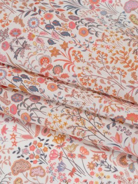 Liberty Fabrics Tana Lawnยฎ – Shepherdly Song Pink – Pink, Peachy Orange and Blue-Gray Wildflowers Liberty Fabrics Tana Lawnยฎ – Shepherdly Song Pink – Pink, Peachy Orange and Blue-Gray Wildflowers