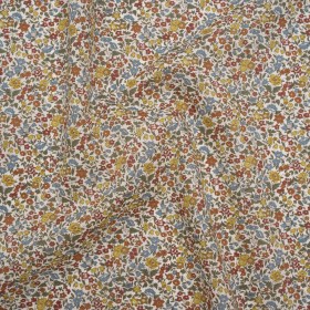 Liberty Fabrics Tana Lawnยฎ – Ava Multi Neutral – Red, Light Blue and Yellow Florals Liberty Fabrics Tana Lawnยฎ – Ava Multi Neutral – Red, Light Blue and Yellow Florals
