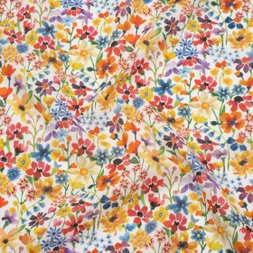 Liberty Fabrics Tana Lawn® – Dreams of Summer Multi Bright – Yellow, Orange and Blue Watercolor Floral Liberty Fabrics Tana Lawn® – Dreams of Summer Multi Bright – Yellow, Orange and Blue Watercolor Floral