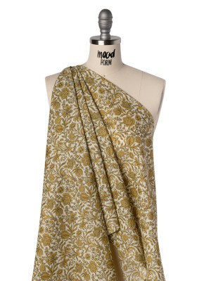 Liberty Fabrics Tana Lawn® – Sambourne Yellow – Golden Yellow and White Fancy Roses Liberty Fabrics Tana Lawn® – Sambourne Yellow – Golden Yellow and White Fancy Roses