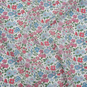 Liberty Fabrics Tana Lawnยฎ – Annabella Blue – Baby Blue, Pink and Green Floral Liberty Fabrics Tana Lawnยฎ – Annabella Blue – Baby Blue, Pink and Green Floral