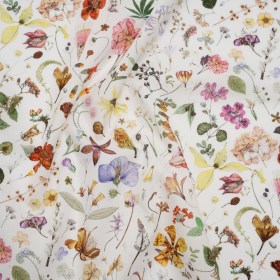 Liberty Fabrics Tana Lawn® – Floral Eve Multi Bright – Pink, Red and Green Scattered Plants and Flowers Liberty Fabrics Tana Lawn® – Floral Eve Multi Bright – Pink, Red and Green Scattered Plants and Flowers