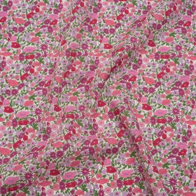 Liberty Fabrics Tana Lawnยฎ – Poppy Forest Pink – Red, Bright Pink and Green Floral Meadow Liberty Fabrics Tana Lawnยฎ – Poppy Forest Pink – Red, Bright Pink and Green Floral Meadow