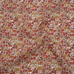 Liberty Fabrics Tana Lawn® – Poppy Forest Red Burgundy – Dark Red, Orange and Olive Green Floral Meadow Liberty Fabrics Tana Lawn® – Poppy Forest Red Burgundy – Dark Red, Orange and Olive Green Floral Meadow