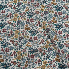 Liberty Fabrics Tana Lawnยฎ – Annabella Multi Neutral – Yellow Ochre, Dark Red and Teal Floral Liberty Fabrics Tana Lawnยฎ – Annabella Multi Neutral – Yellow Ochre, Dark Red and Teal Floral