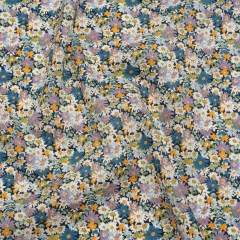Liberty Fabrics Tana Lawn® – Libby Purple – Lavender, Blue and Yellow Field of Daisies Liberty Fabrics Tana Lawn® – Libby Purple – Lavender, Blue and Yellow Field of Daisies