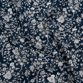Liberty Fabrics Tana Lawnยฎ – Summer Blooms Dark Blue – Navy and White Floral Liberty Fabrics Tana Lawnยฎ – Summer Blooms Dark Blue – Navy and White Floral