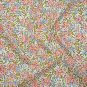 Liberty Fabrics Tana Lawnยฎ – Swirling Petals Light Pink – Baby Pink, Blue and Yellow Green Floral Liberty Fabrics Tana Lawnยฎ – Swirling Petals Light Pink – Baby Pink, Blue and Yellow Green Floral