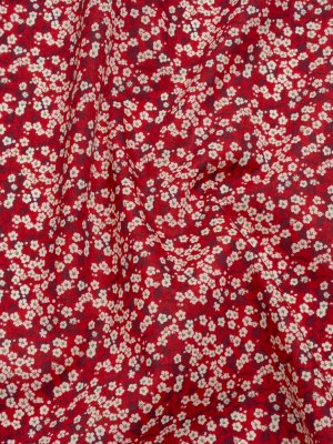 Liberty Fabrics Tana Lawn® – Mitsi Valeria Red – Red and Pink Cherry Blossoms Liberty Fabrics Tana Lawn® – Mitsi Valeria Red – Red and Pink Cherry Blossoms