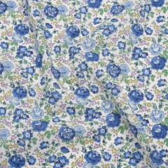 Liberty Fabrics Tana Lawn® – Felicite Blue – Blue, Pink and Mint Green Little Roses Liberty Fabrics Tana Lawn® – Felicite Blue – Blue, Pink and Mint Green Little Roses