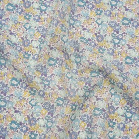Liberty Fabrics Tana Lawnยฎ – Michelle Turquoise Blue – Turquoise, Light Purple and Sunny Yellow Floral Liberty Fabrics Tana Lawnยฎ – Michelle Turquoise Blue – Turquoise, Light Purple and Sunny Yellow Floral