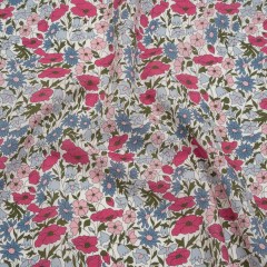 Liberty Fabrics Tana Lawnยฎ – Poppy & Daisy Pink – Baby Pink, Light Blue and Olive Green Fine Lined Illustrated Florals Liberty Fabrics Tana Lawnยฎ – Poppy & Daisy Pink – Baby Pink, Light Blue and Olive Green Fine Lined Illustrated Florals
