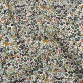 Liberty Fabrics Tana Lawn® – Wiltshire Green – Olive, Sky Blue and Brown Leaves and Berries Liberty Fabrics Tana Lawn® – Wiltshire Green – Olive, Sky Blue and Brown Leaves and Berries