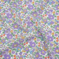 Liberty Fabrics Tana Lawn® – Betsy Purple – Lavender, Baby Blue and Emerald Green Floral Liberty Fabrics Tana Lawn® – Betsy Purple – Lavender, Baby Blue and Emerald Green Floral