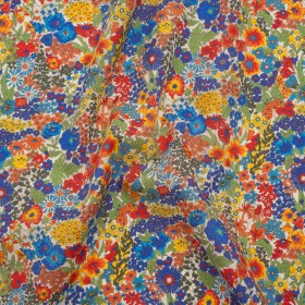 Liberty Fabrics Tana Lawnยฎ – Margaret Annie Multi Bright – Blue, Red and Green Hand Drawn Florals Liberty Fabrics Tana Lawnยฎ – Margaret Annie Multi Bright – Blue, Red and Green Hand Drawn Florals