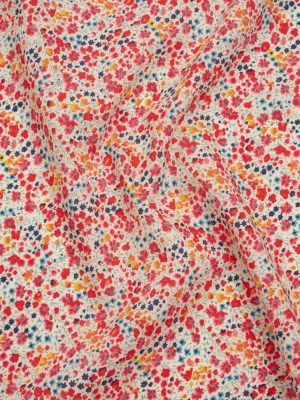 Liberty Fabrics Tana Lawn® – Phoebe Pink – Red, Pink and Blue Little Flowers Liberty Fabrics Tana Lawn® – Phoebe Pink – Red, Pink and Blue Little Flowers