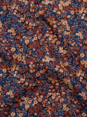 Liberty Fabrics Tana Lawnยฎ – Wiltshire Rust – Rust Red, Orange and Blue Leaves and Berries Liberty Fabrics Tana Lawnยฎ – Wiltshire Rust – Rust Red, Orange and Blue Leaves and Berries