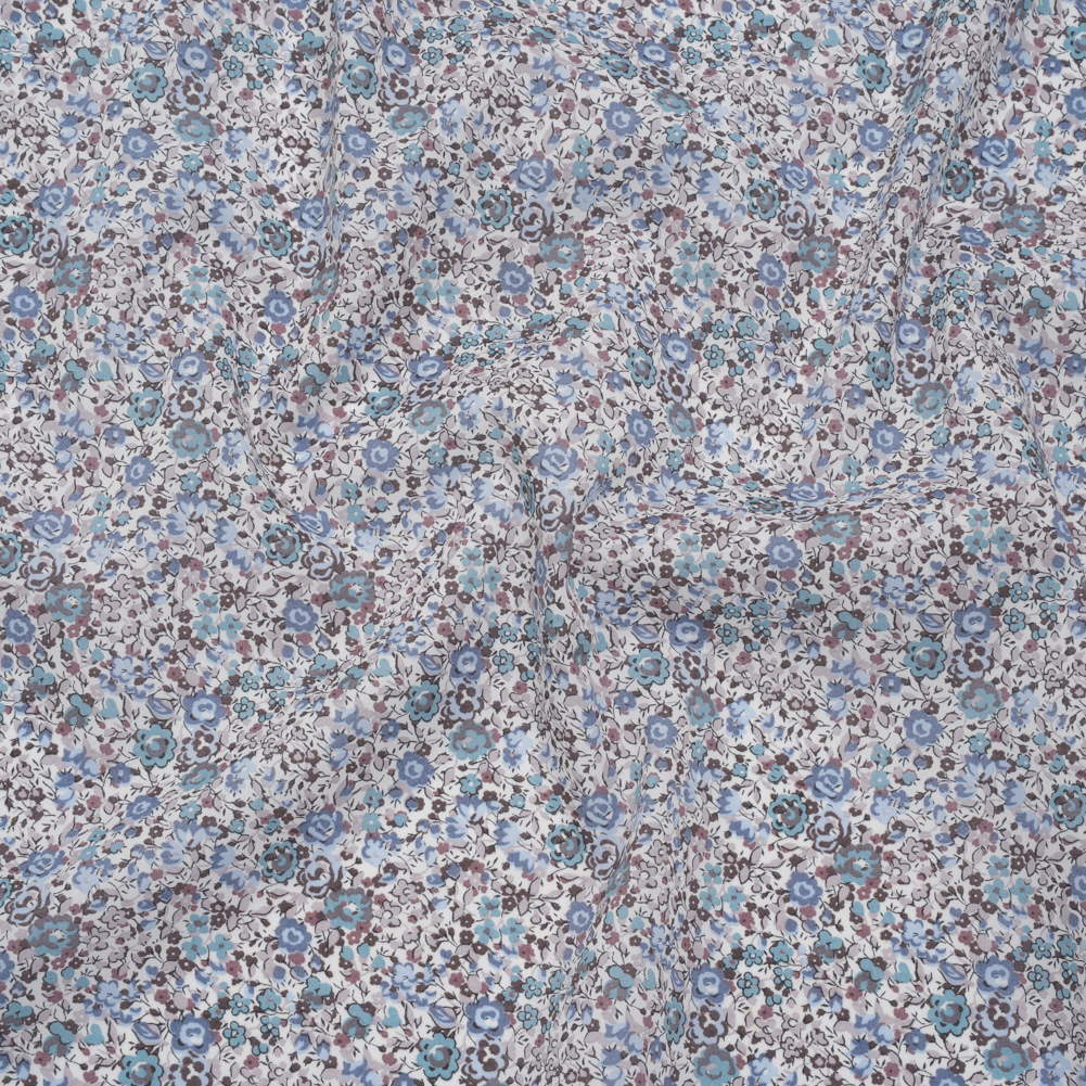 Liberty Fabrics Tana Lawn® – Emma and Georgina Light Blue – Pastel Blue, Sky and Taupe Floral Liberty Fabrics Tana Lawn® – Emma and Georgina Light Blue – Pastel Blue, Sky and Taupe Floral